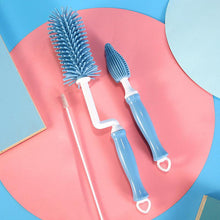 Load image into Gallery viewer, Silicone 360-degree Pacifier Cleaning Brush Set