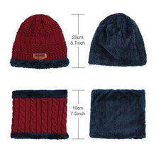 Load image into Gallery viewer, Warm Beanie Cap With Scarf