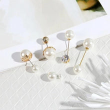 Load image into Gallery viewer, Women Vintage Pins Double Head Simulation Pearl Big Brooches, 5PCs