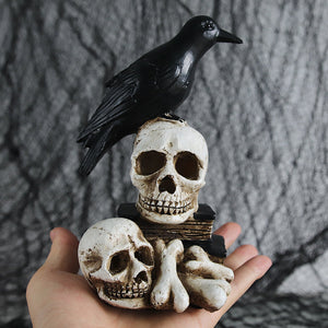 Resin Skeleton Decoration Light & Skull Crow Light