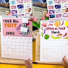 Load image into Gallery viewer, New Version-Hot Air Balloon-HERE WE FUCKING GO AGAIN 2025 CALENDAR