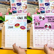 Load image into Gallery viewer, New Version-Hot Air Balloon-HERE WE FUCKING GO AGAIN 2025 CALENDAR