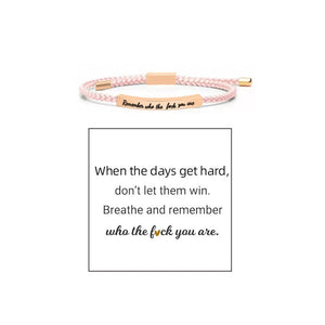 Braided Adjustable Inspire Bracelet