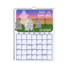 Load image into Gallery viewer, New Version-Hot Air Balloon-HERE WE FUCKING GO AGAIN 2025 CALENDAR