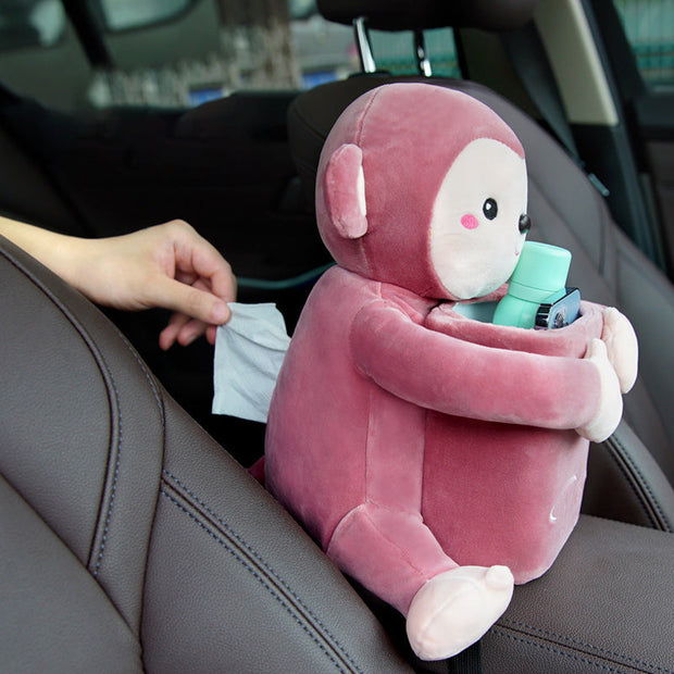 Vehicle Tissue Box Trash Can