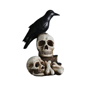 Resin Skeleton Decoration Light & Skull Crow Light