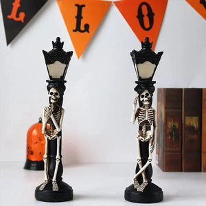 Resin Skeleton Decoration Light & Skull Crow Light