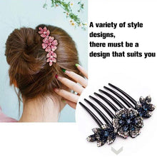 Load image into Gallery viewer, Crystal Decor Hair Side Comb