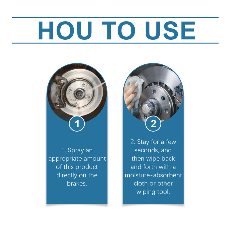 Brake disc cleaner with rust remover & polish