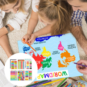 Colorful Educational Posters（16 PCS/SET ）
