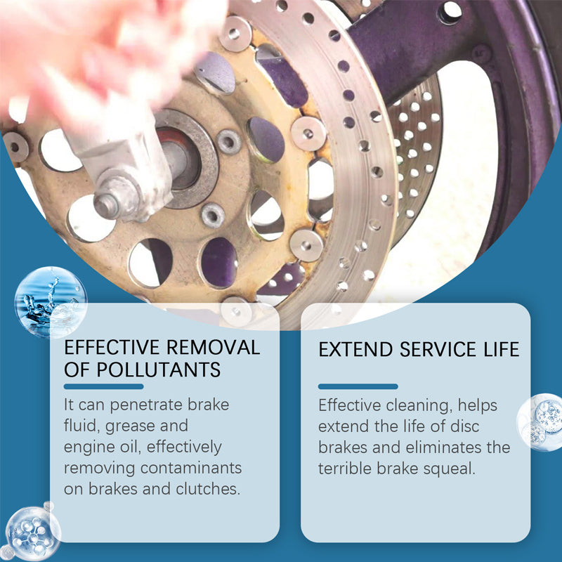 Brake disc cleaner with rust remover & polish