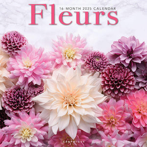 Graphique 2025 Fleurs Wall Calendar