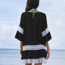 Load image into Gallery viewer, Lace Panel Tunic Dress