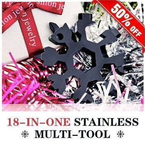 🔥🔥Saker® 18-in-1 stainless steel snowflakes multi-tool