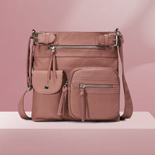 Load image into Gallery viewer, Multi-Pocket Soft PU Crossbody Bag