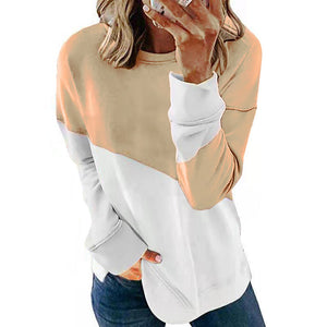 Crew Neck Contrast Sweatshirt