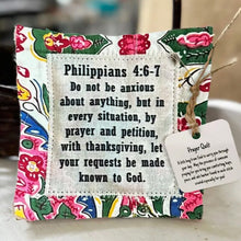 Load image into Gallery viewer, Prayer Quilt With Cross Inside