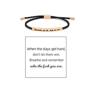 Braided Adjustable Inspire Bracelet