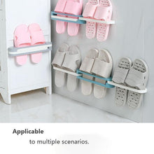 Load image into Gallery viewer, Wall Mounted Folding Slippers Rack