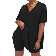 Load image into Gallery viewer, V-Neck Dress &amp; Shorts Set
