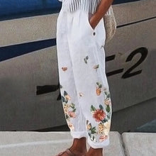 Load image into Gallery viewer, Women&#39;s Leisure Printed Pocket Casual Pants