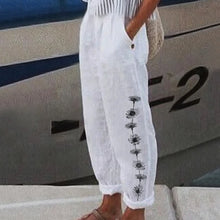 Load image into Gallery viewer, Women&#39;s Leisure Printed Pocket Casual Pants