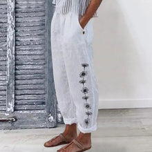 Load image into Gallery viewer, Women&#39;s Leisure Printed Pocket Casual Pants