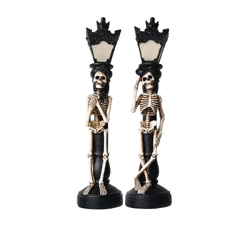 Resin Skeleton Decoration Light & Skull Crow Light