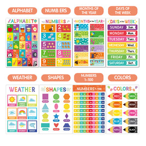 Colorful Educational Posters（16 PCS/SET ）