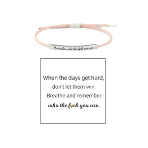 Braided Adjustable Inspire Bracelet